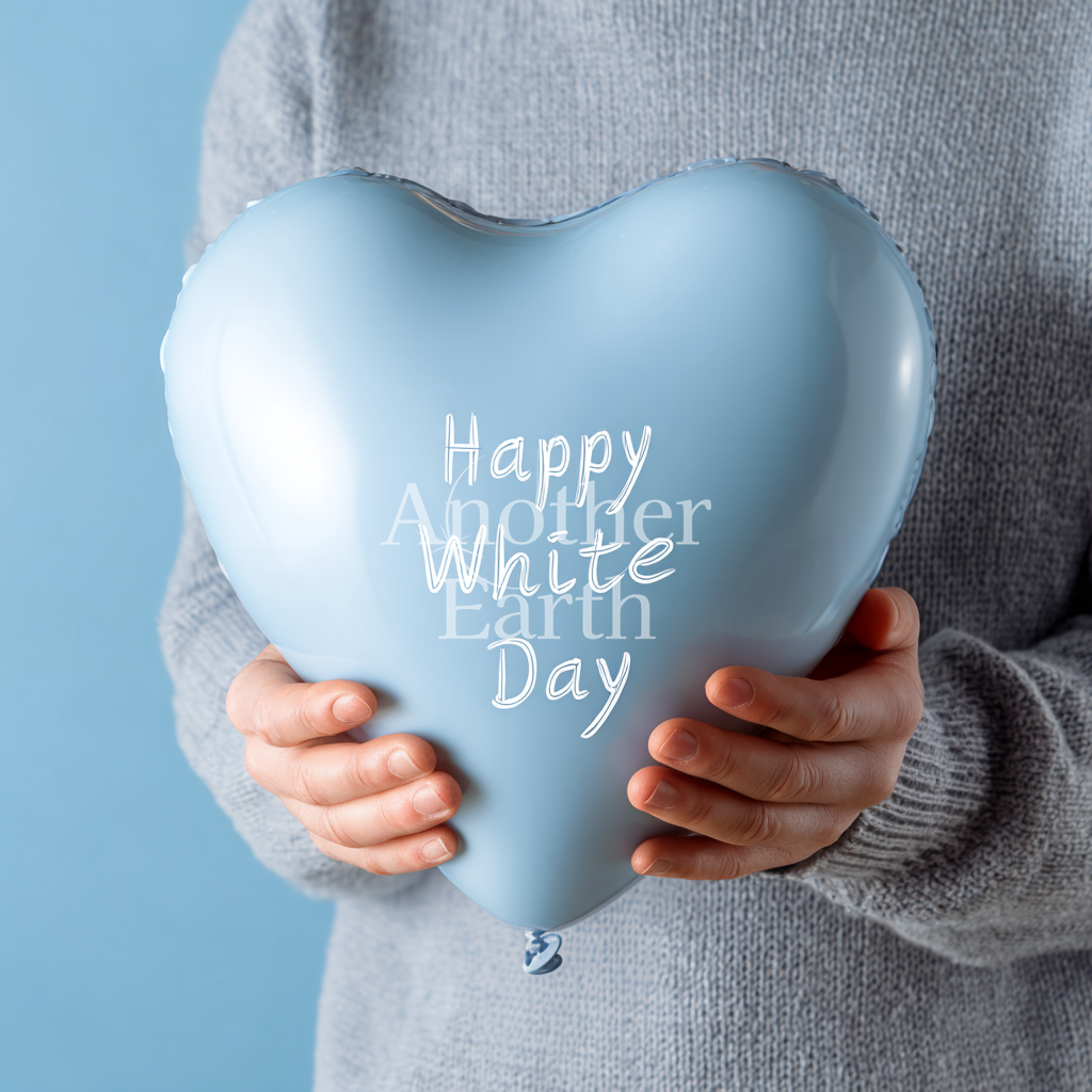 Happywhitedayの風船