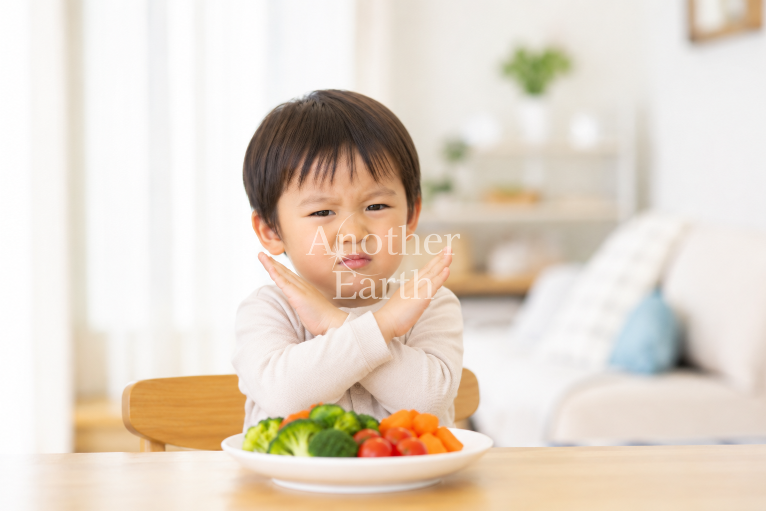 野菜を嫌がる子供