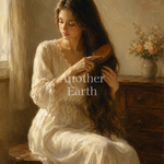 ブラッシングの女性