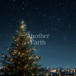 クリスマスツリーと夜空