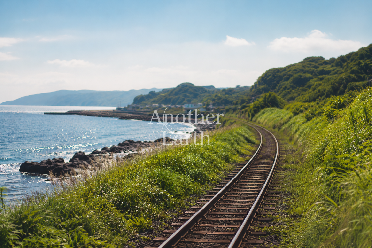 海沿いの線路