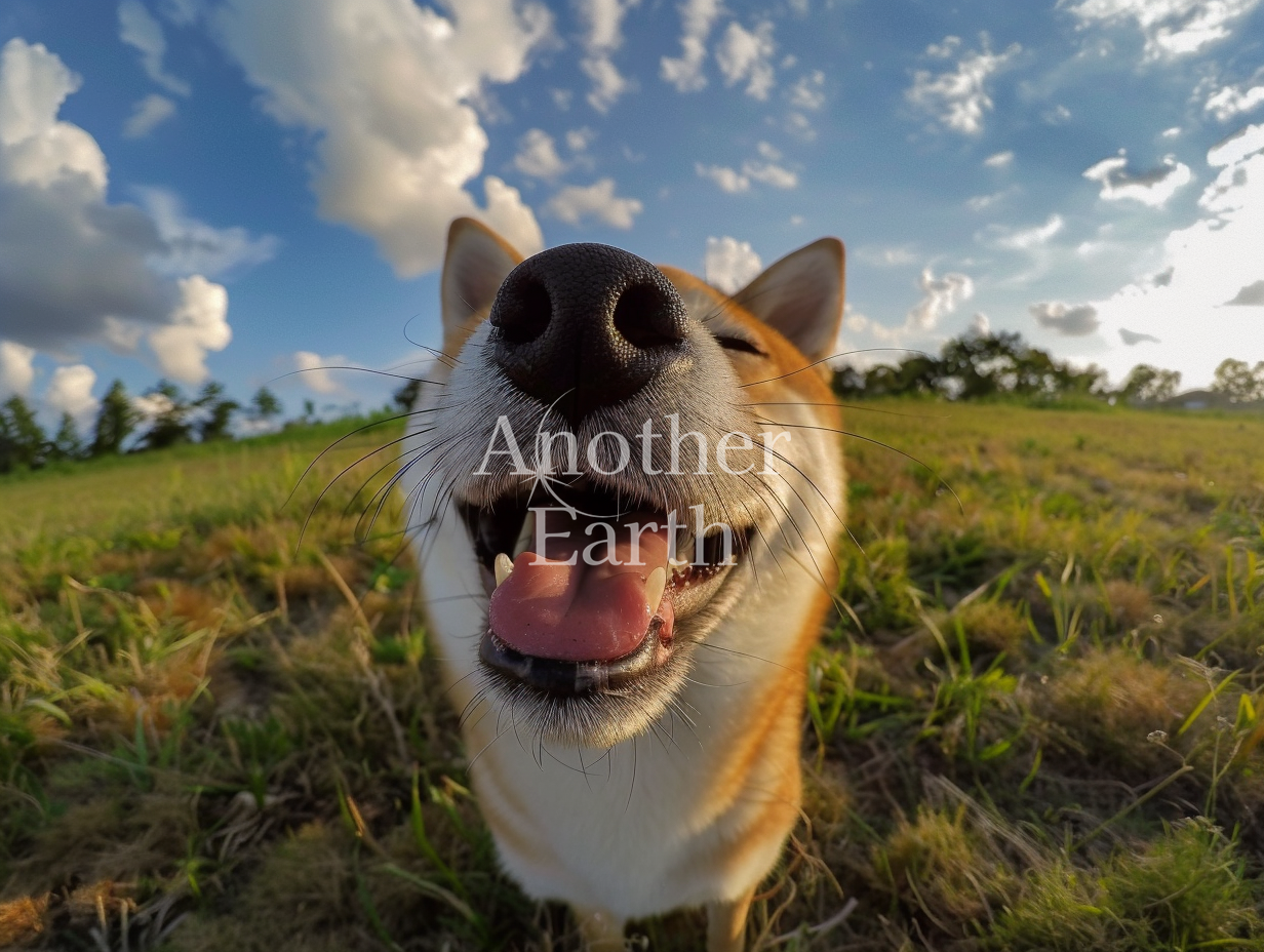 笑顔が止まらない犬