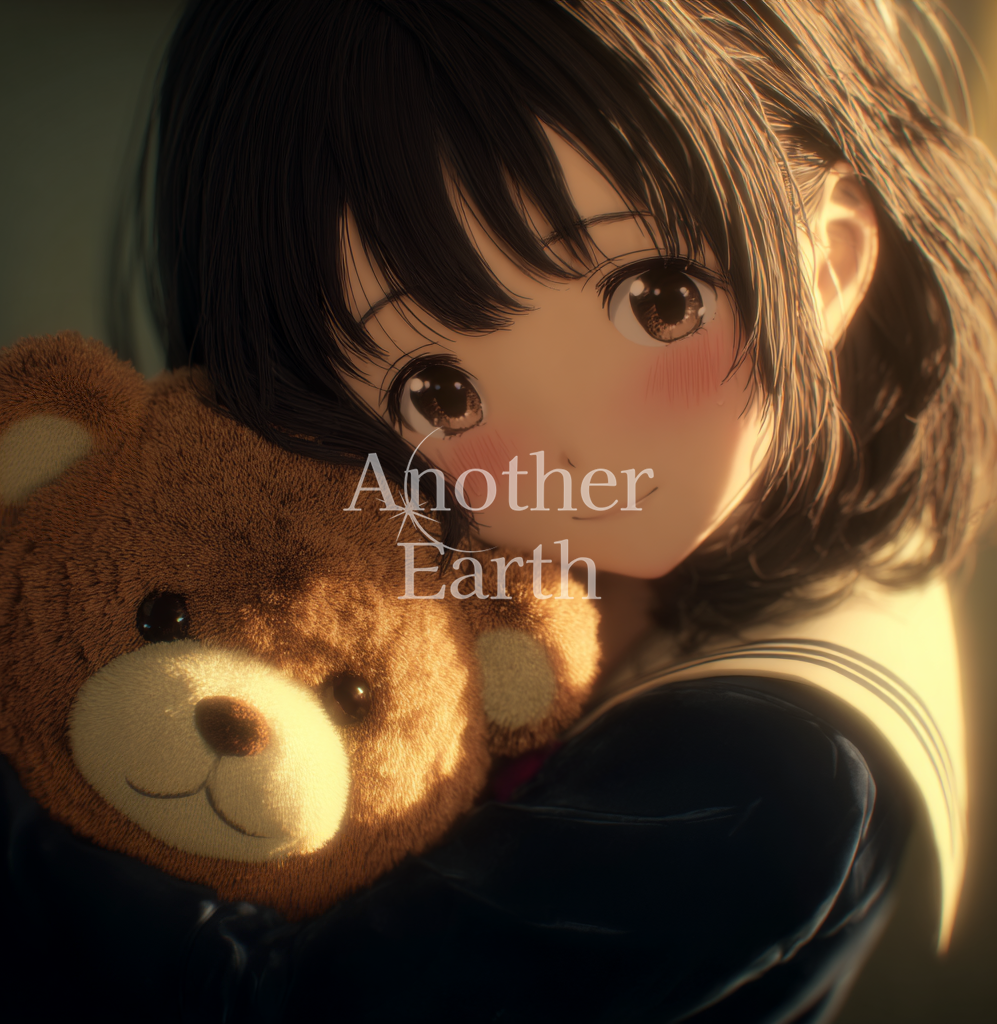 テディベアを抱く少女