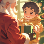 プレゼントを受け取る少年