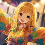夏祭りを楽しむ浴衣の少女