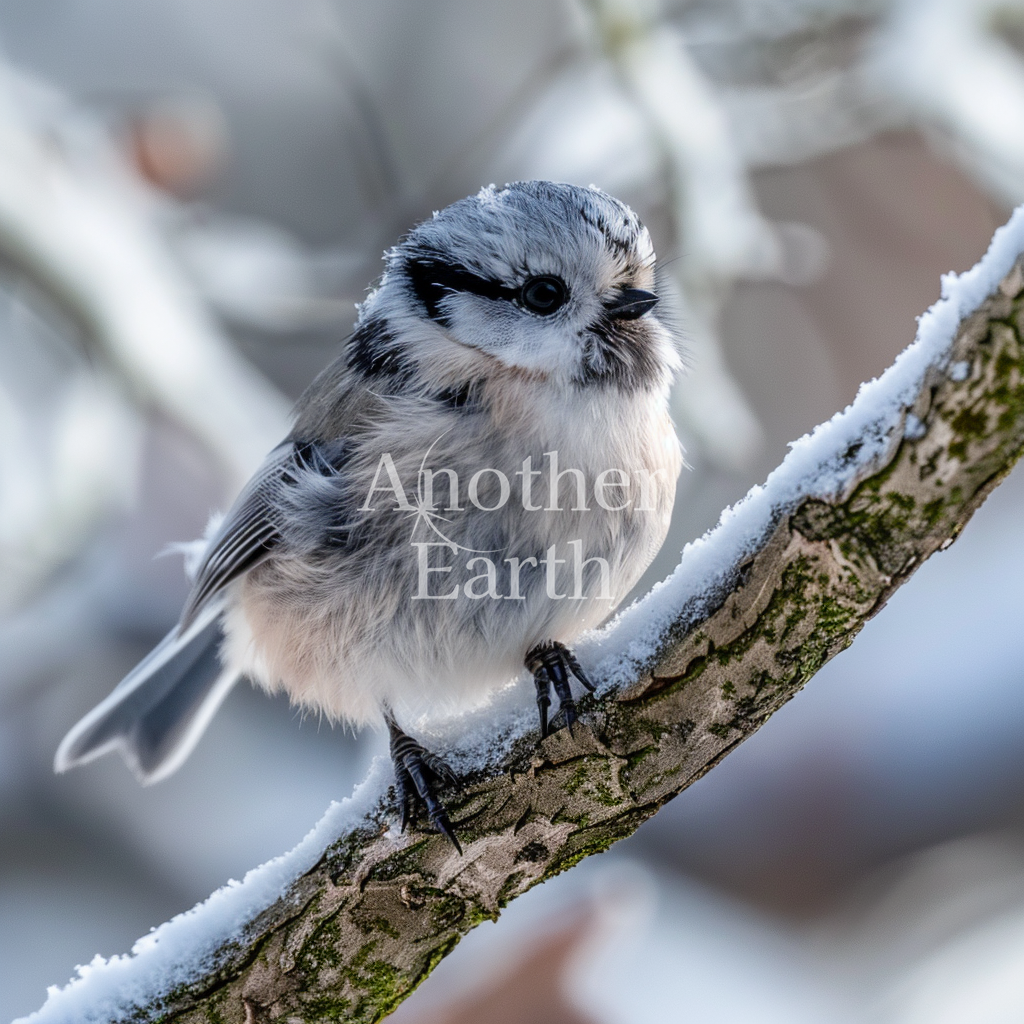 雪の中の小さな鳥